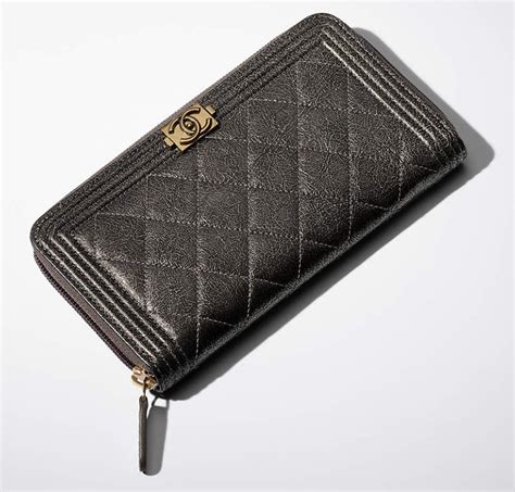 chanel boy small long wallet|boy chanel zipped wallet.